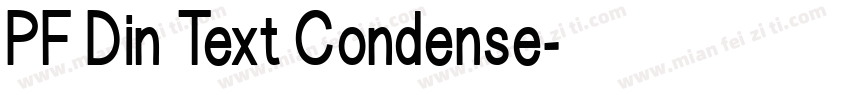 PF Din Text Condense字体转换